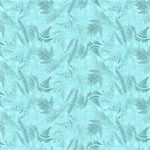 Clothworks - En Bleu - Ferns, Aqua