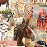 Clothworks - Farm Life - Collage, Multi