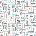 Clothworks - Let's Go! - Words, White