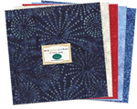 Wilmington Prints - 10 Karat Jewels - Red, White and True Batiks