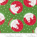 Moda - Snow Time - Snow Globe, Evergreen