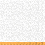 Windham Fabric - Opposites Attract - Scrollwork, White on White