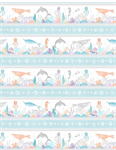 Wilmington Prints - Underwater Whimsy - Repeating Stripe, Multi