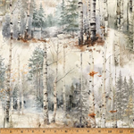 Hoffman California - Stag and Stone - Snowy Trees, Birch