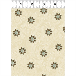 Clothworks - Bohemian Chic - Scattered Flowers, Cream