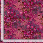 Timeless Treasures - Calico Cat - Painted Circle Geo, Pomegranate