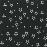 Anthology - Be Colourful - Silver Stars Batik, Black