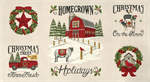 Moda - Homegrown Holidays - 24^ Farm Panel, Winter White