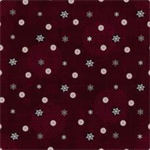 Stof Fabrics - Icy Winter - Small Flakes, Maroon/Silver