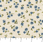 Northcott - Farmhouse Sampler - Floral Spot, Cream