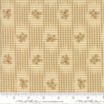 Moda - Grand Traverse Bay - Floral On Checkered, Flax