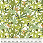 Windham - King of the Jungle Flannel - Canopy Creatures, Ivory