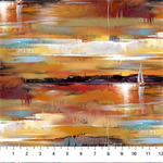 Northcott - Tranquil Tides - Sail Boats, Ochre