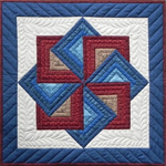 Wall Quilt Pattern - Star Spin - Size 22^ x 22^
