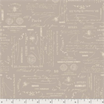 Marcus Fabrics - Summer House - Bee Script, Grey