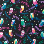 Robert Kaufman - Doux Luxe/Minky - Owls, Nightfall