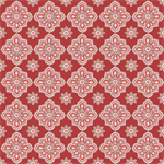 P & B Textiles - Woodland Whispers - Decorative Geo, Red