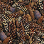 Blank Quilting - Natural Treasures II - Pinecones, Brown