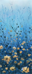 Studio E - Behind Blue Eyes - Reaching Floral, Peacock