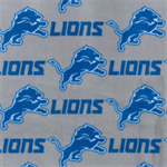 Fabric Traditions - NFL Fleece - Detroit Lions, Gray