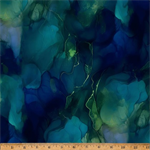 Hoffman California - Midnight Flora - Abstract Watercolor, Borealis