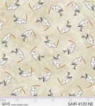 P & B Textiles - Sailors Rest - Sand Pipers, Natural