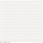 Riley Blake - Basic - Swiss Dot, Christmas/White