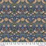 Free Spirit - Morris & Co - Mini Strawberry Thief, Navy