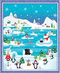 Kanvas Studio - Snow Place Like Home - Snow Fun 36^ x 44^ Panel, Multi