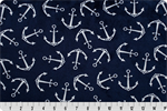 Shannon Fabrics - Cuddle Prints - Anchors, Navy