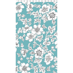 Clothworks - Lilliana - Large Floral, Teal