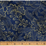 Hoffman California - Crown & Vine - LES Fleurs, Navy Gold