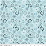 Riley Blake - Winter Magic - Snowflakes, Aqua