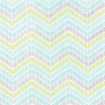 Moda - True Luck - Chevron, Aqua