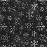 Blank Quilting - Mistletoe Magic - Snowflake, Black