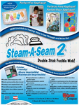 Steam A Seam 2 - Double Stick Fusible Web - 9^ x 12^ Sheets - (5 Count)