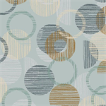 Quilting Treasures - Wisps on The Wind - Overlapping Circle Geo, Dusty Teal