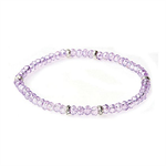 Bracelet - Mini Crystal - Lavender/Silver