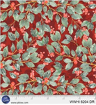 P & B Textiles - Woodland Whispers - Berry Vines, Dark Red