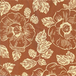 RJR - Pressed Flowers - Sketched Floral, Rust