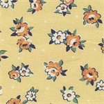 Marcus Fabrics - Aunt Grace Garden Variety - Tossed Flowers, Yellow