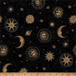 Hoffman California - Wish Upon the Night - Sun, Moon, & Stars, Black