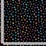 Timeless Treasures - Cats - Multi Paw Prints, Black