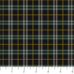 Figo Fabrics - Winter Dreams - Plaid, Black
