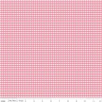 Riley Blake - Basic - 1/8^ Small Gingham, Sugar Pink