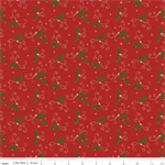 Riley Blake - Christmas Greetings - Holly, Red