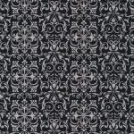 Fabri-Quilt - Rooster Inn - Scrolls, Black