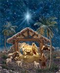 Timeless Treasures - Peace & Harmony - 36^ Nativity Panel, Multi