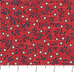 Northcott - Farmhouse Sampler - Star Blender, Red