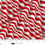 Blank Quilting - Fire Alarm - Waving Flag Stripe, Red